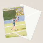 Tennis Player Stationery Card Gallery Image 2