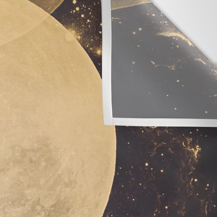 Gold Moon Phases Wall Tapestry Gallery Image 3