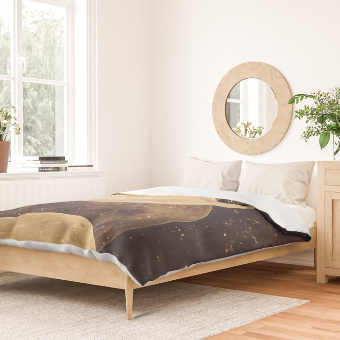 Gold Moon Phases Duvet Cover Gallery Image 2