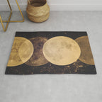 Gold Moon Phases Rug Gallery Image 1