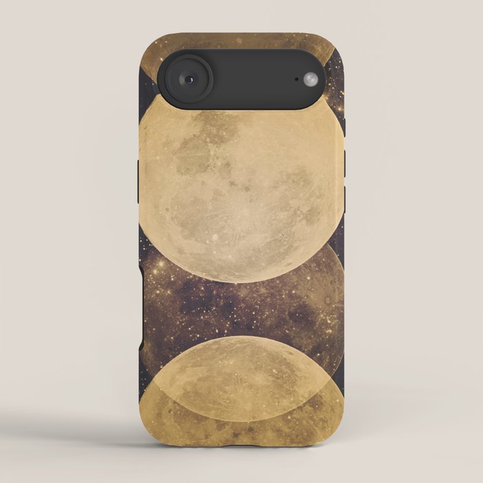 Gold Moon Phases iPhone Case Gallery Image 2