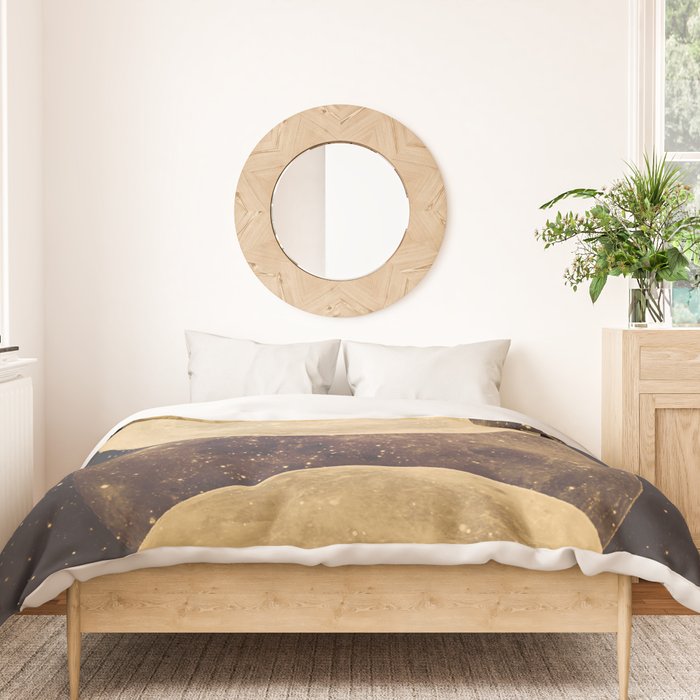 Gold Moon Phases Duvet Cover Gallery Image 3