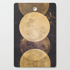 Gold Moon Phases Cutting Board Gallery Image 1