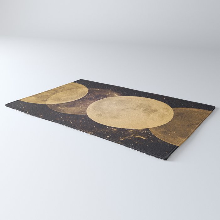 Gold Moon Phases Rug Gallery Image 3