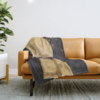 Gold Moon Phases Throw Blanket Gallery Image 1