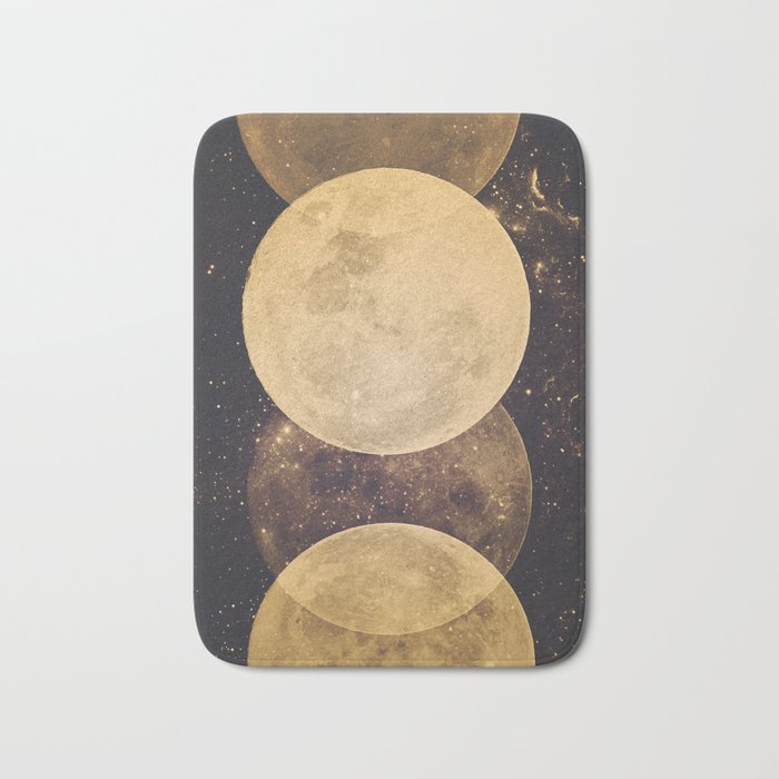 Gold Moon Phases Bath Mat Gallery Image 1