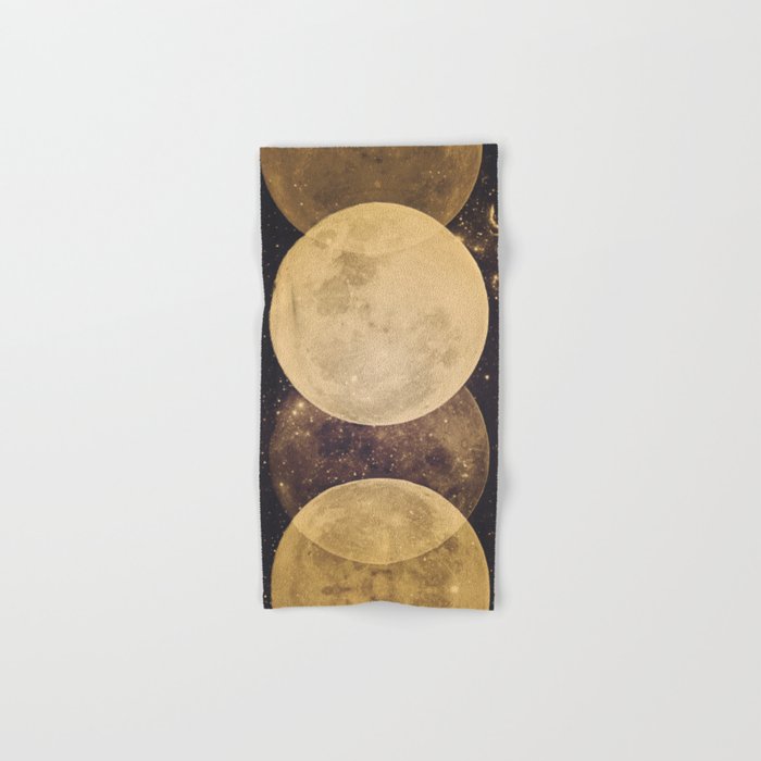 Gold Moon Phases Bath Towel Gallery Image 1