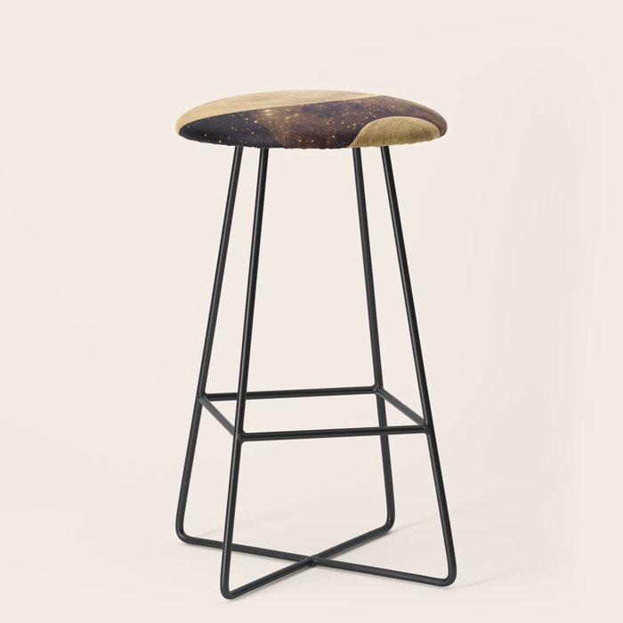 Gold Moon Phases Stool Gallery Image 1