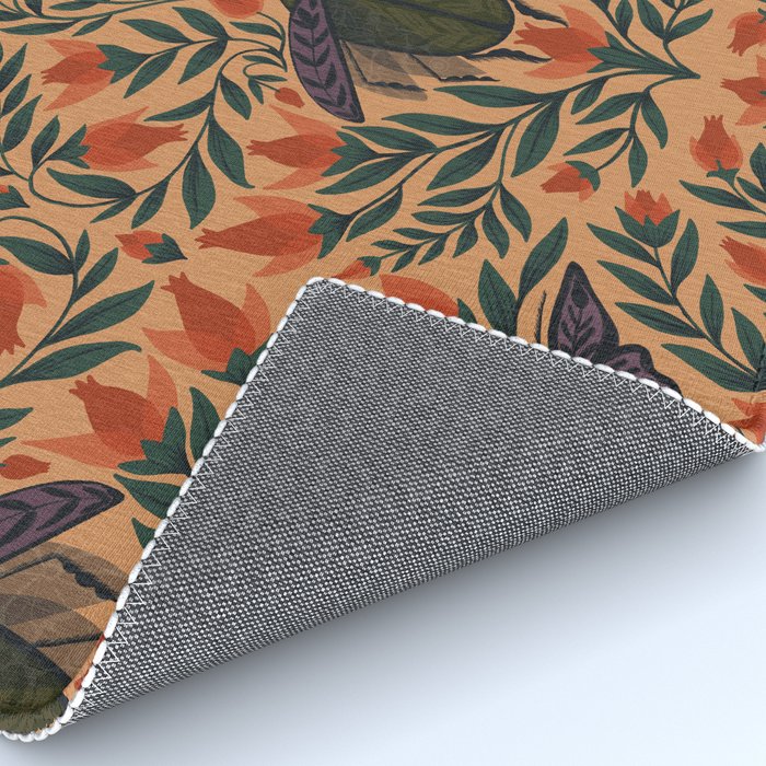 Beetle and Butterfly Botanical Design Rug Gallery Image 4