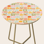 Colorful tropical summer mosaic tile art Side Table Gallery Image 2