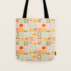 Colorful tropical summer mosaic tile art Tote Bag Gallery Image 1