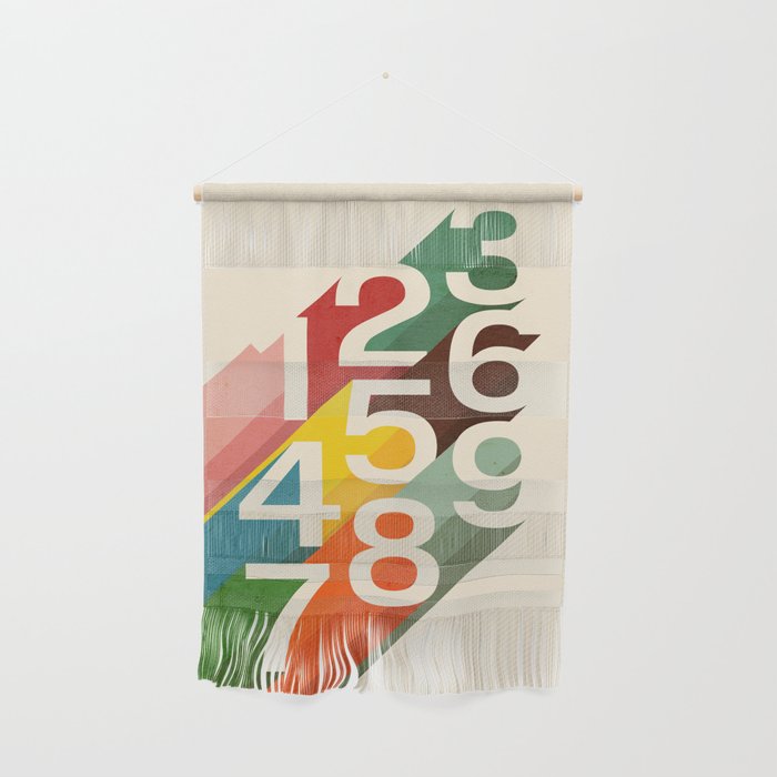 Retro Numbers Wall Hanging Gallery Image 1