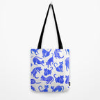 Cat Positions - Blue Palette Tote Bag Gallery Image 2