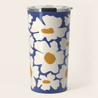 Boho Blue blossom garden  Travel Mug Gallery Image 1