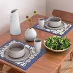 Boho Blue blossom garden  Placemat Gallery Image 2