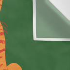 Chill Cat in Orange & Green Wall Tapestry Gallery Image 3