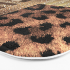 Gold Lioness Safari Chic Bath Mat Gallery Image 3