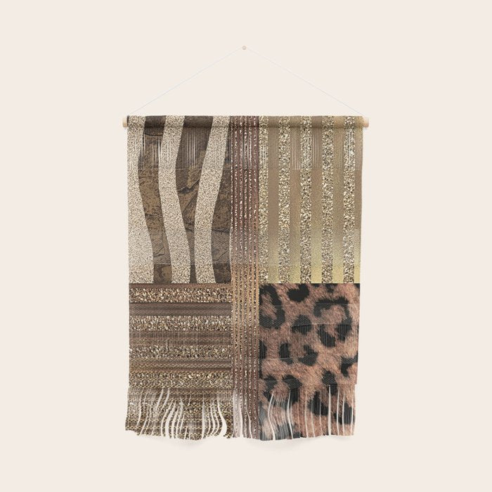 Gold Lioness Safari Chic Wall Hanging Gallery Image 1