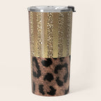 Gold Lioness Safari Chic Travel Mug Gallery Image 2