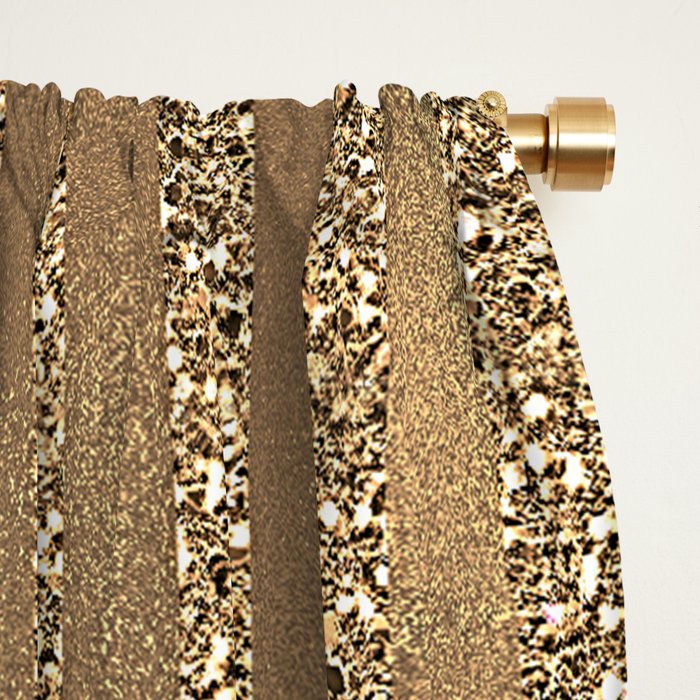 Gold Lioness Safari Chic Window Curtain Gallery Image 2