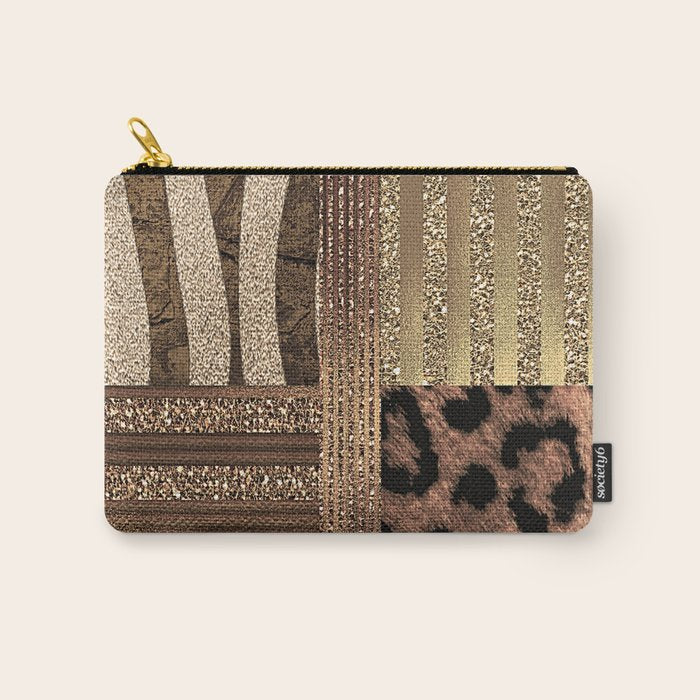 Gold Lioness Safari Chic Carry All Pouch Gallery Image 1