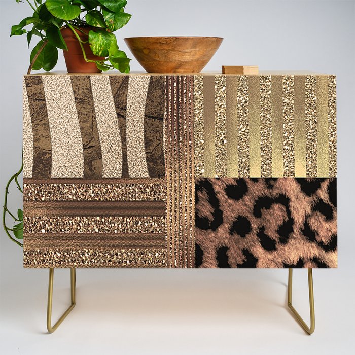 Gold Lioness Safari Chic Credenza Gallery Image 1