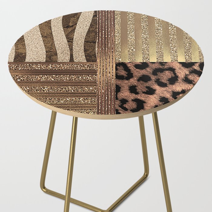 Gold Lioness Safari Chic Side Table Gallery Image 2