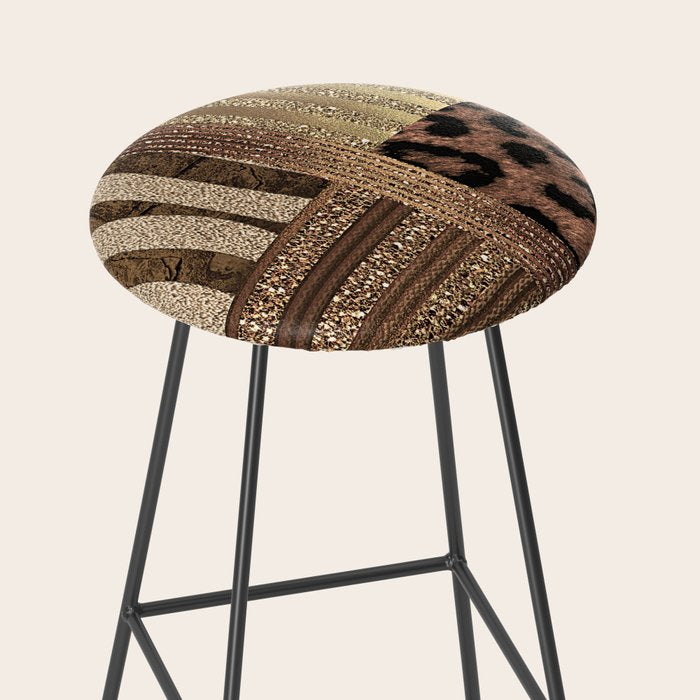 Gold Lioness Safari Chic Stool Gallery Image 2