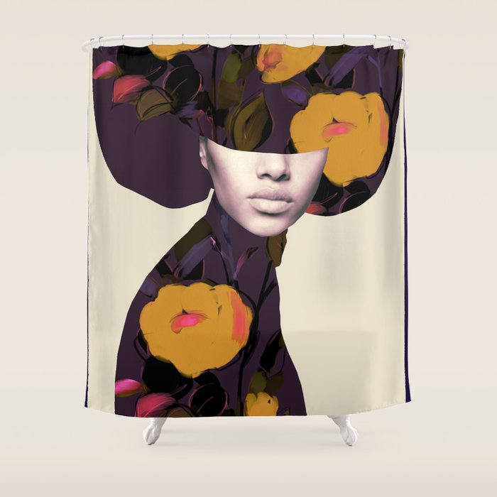 Portrait 4 Shower Curtain Gallery Image 1
