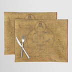 Buddhist Thangka Avalokiteshvara Shadakshari-Lokeshvara Placemat Gallery Image 1