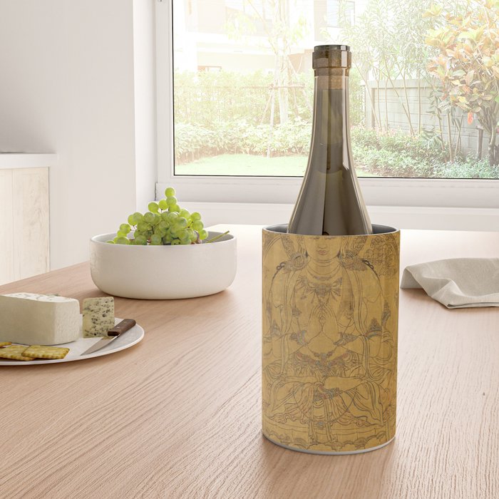 Buddhist Thangka Avalokiteshvara Shadakshari-Lokeshvara Wine Chiller Gallery Image 4