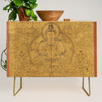 Buddhist Thangka Avalokiteshvara Shadakshari-Lokeshvara Credenza Gallery Image 1