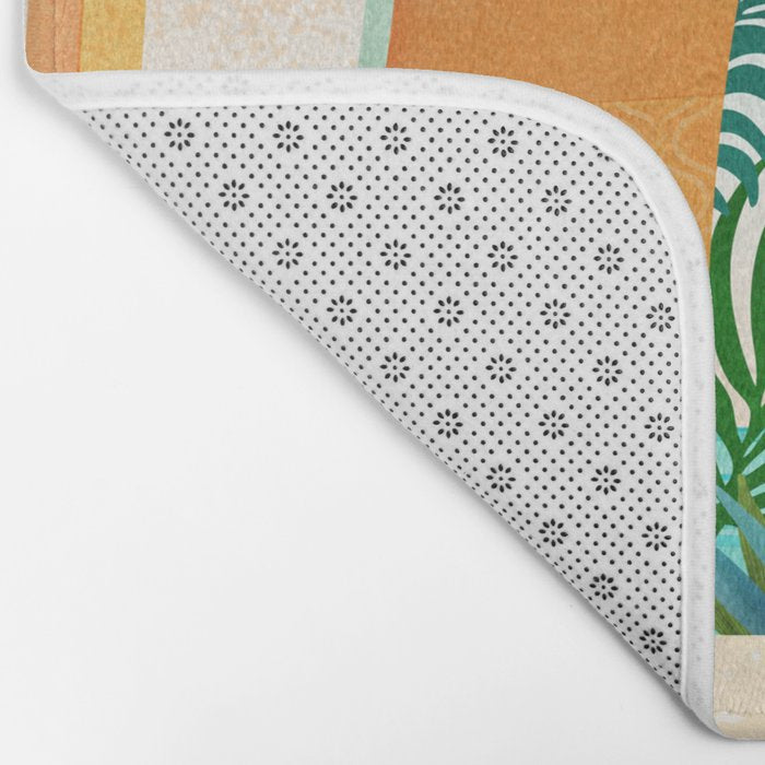 Seaside Surf Retreat Tropical Landscape / Villa Series Bath Mat Gallery Image 2