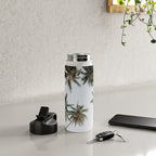 Palm Canopy - Minimal Tropical Wall Art Water Bottle Gallery Image 4