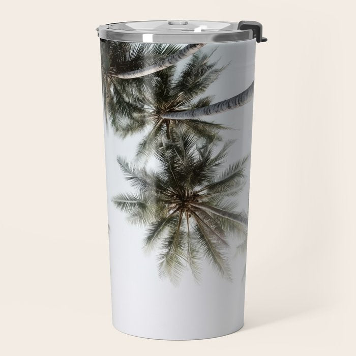Palm Canopy - Minimal Tropical Wall Art Travel Mug Gallery Image 2