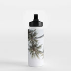 Palm Canopy - Minimal Tropical Wall Art Water Bottle Gallery Image 2