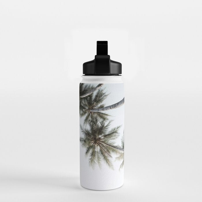 Palm Canopy - Minimal Tropical Wall Art Water Bottle Gallery Image 2