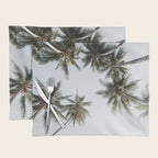 Palm Canopy - Minimal Tropical Wall Art Placemat Gallery Image 1