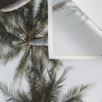 Palm Canopy - Minimal Tropical Wall Art Wall Tapestry Gallery Image 3