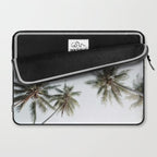 Palm Canopy - Minimal Tropical Wall Art Laptop Sleeve Gallery Image 2