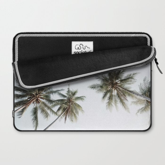 Palm Canopy - Minimal Tropical Wall Art Laptop Sleeve Gallery Image 2