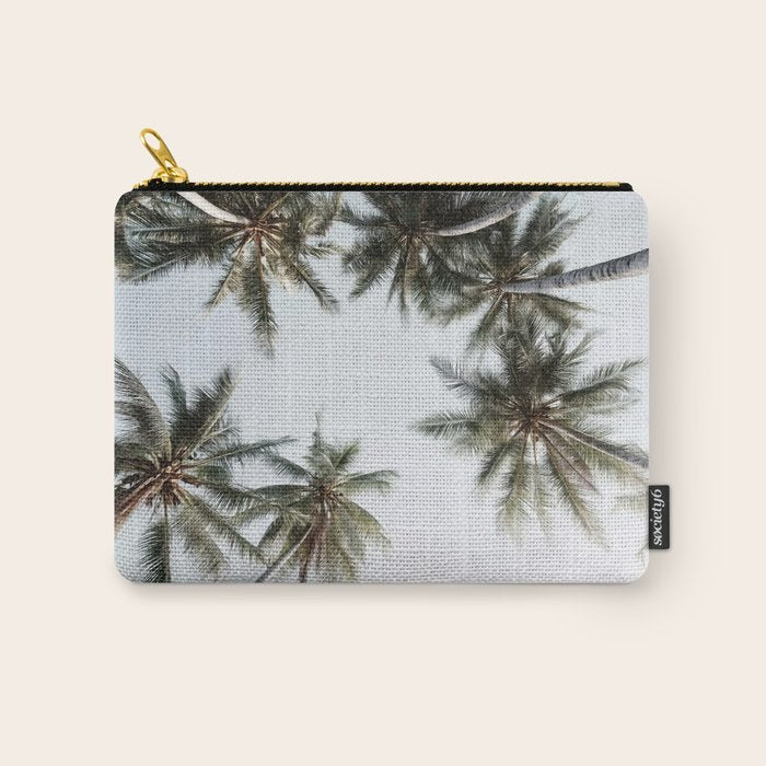 Palm Canopy - Minimal Tropical Wall Art Carry All Pouch Gallery Image 1