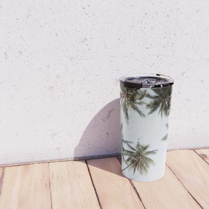 Palm Canopy - Minimal Tropical Wall Art Travel Mug Gallery Image 4
