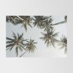 Palm Canopy - Minimal Tropical Wall Art Rug Gallery Image 2