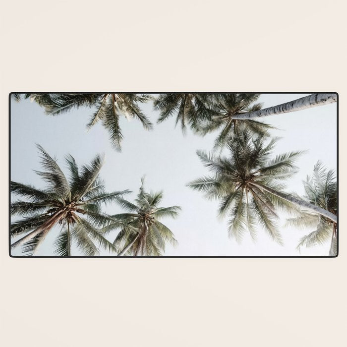 Palm Canopy - Minimal Tropical Wall Art Desk Mat Gallery Image 3