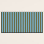 Air Blue Olive Stripes - Cozy Heirloom Desk Mat Gallery Image 3