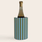 Air Blue Olive Stripes - Cozy Heirloom Wine Chiller Gallery Image 3