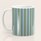 Air Blue Olive Stripes - Cozy Heirloom Coffee Mug Gallery Image 3