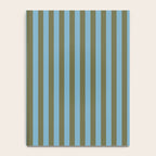 Air Blue Olive Stripes - Cozy Heirloom Notebook Gallery Image 4