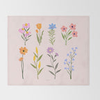 Wildflowers Throw Blanket Gallery Image 2